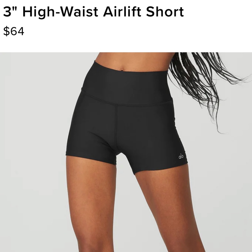 Alo high waist airlift short 3”